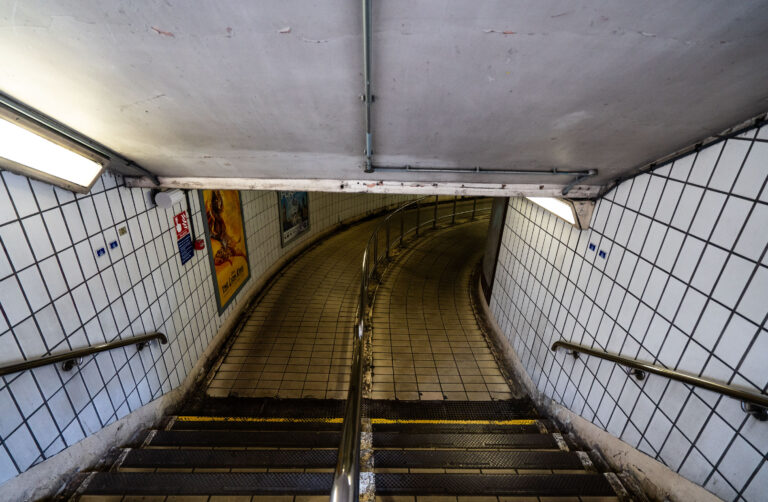 Underground Passageway at Charing Cross Station 4 Charing Cross Subway Entrance Stairs