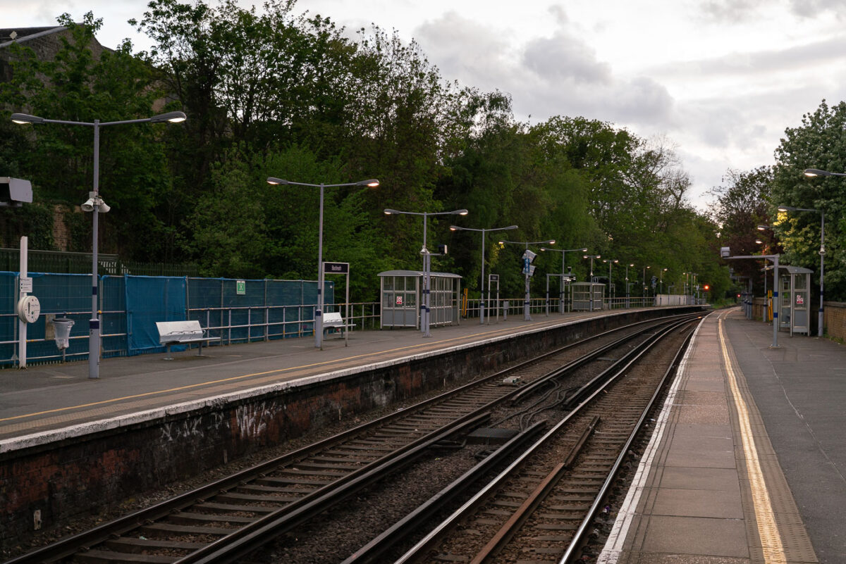 Evening at Blackheath Station, Southeast London