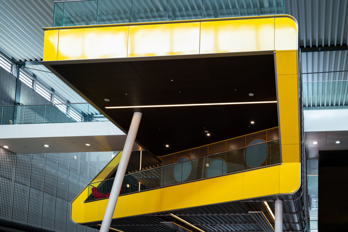 ExCeL London Concourse Cantilever with Circular Windows