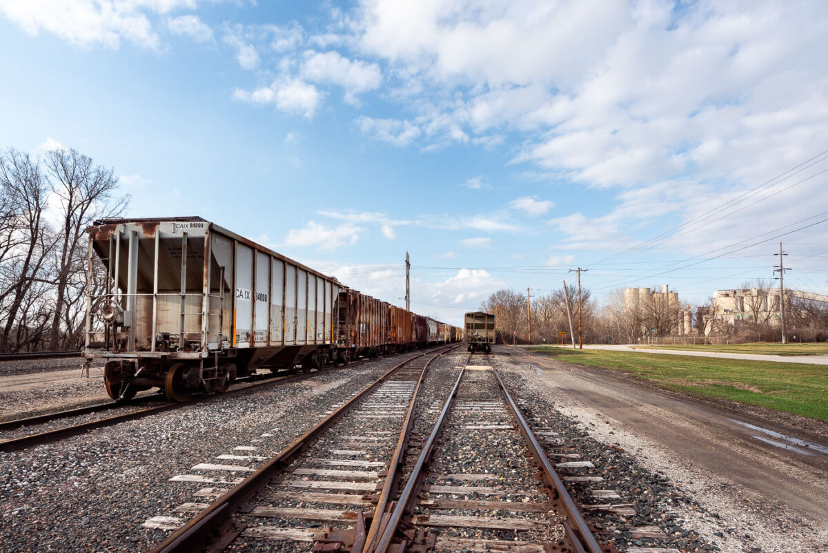 Freight Trains in Mason City Iowa