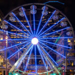 A ferris wheel set up in downtown Minneapolis during the 2019 NCAA Final Four basketball tournament.