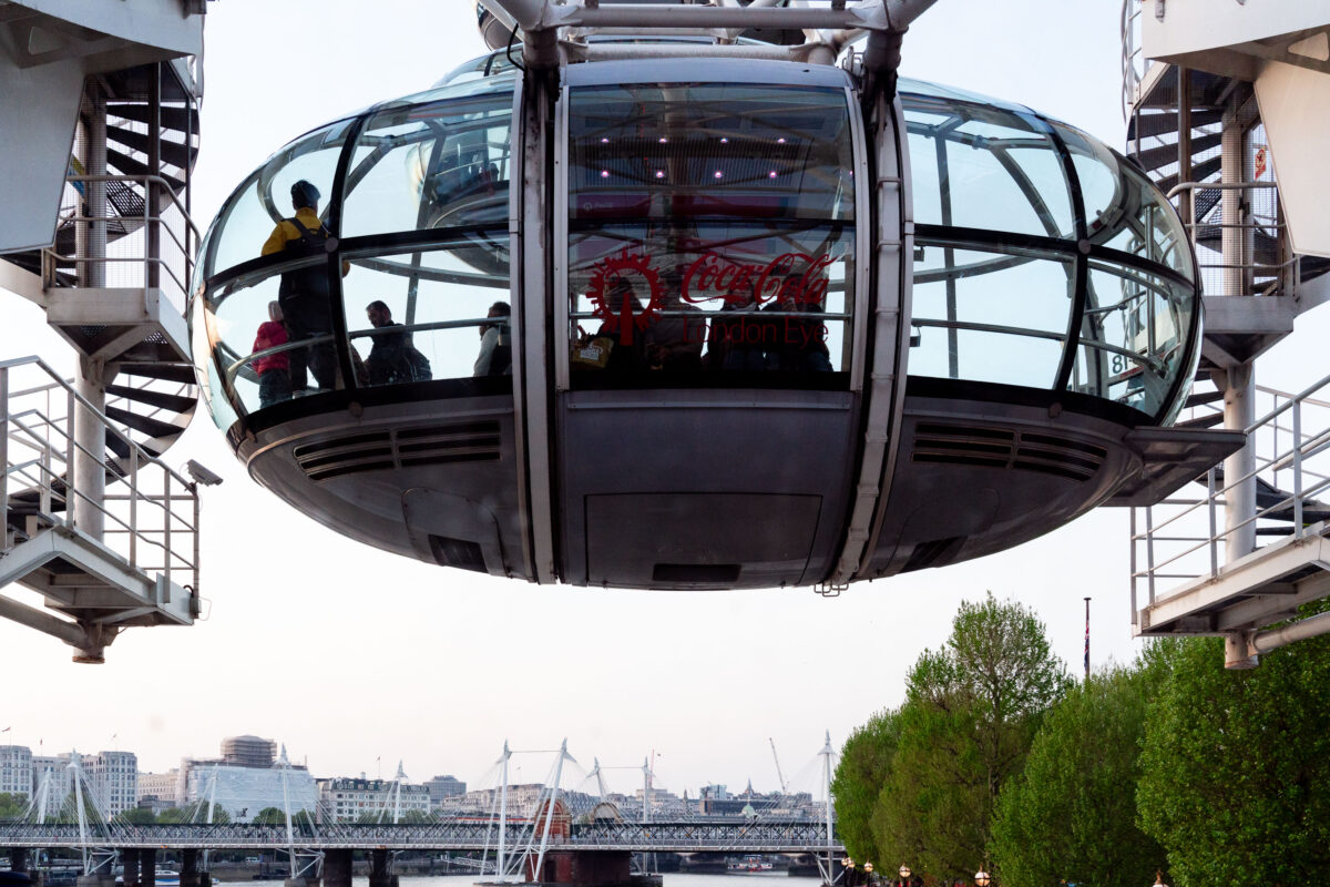 London Eye Passenger Capsule at South Bank Embarkation