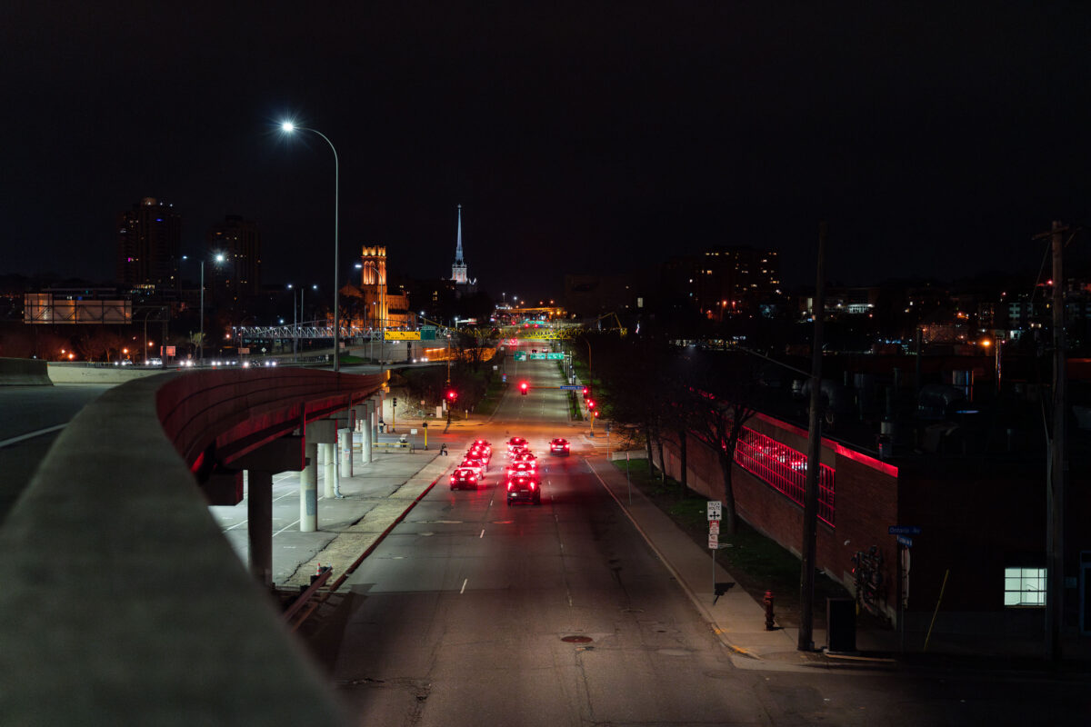 Lyndale Avenue at Night, Minneapolis