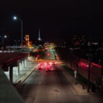 Lyndale Avenue as seen from Interstate 94 in downtown Minneapolis.