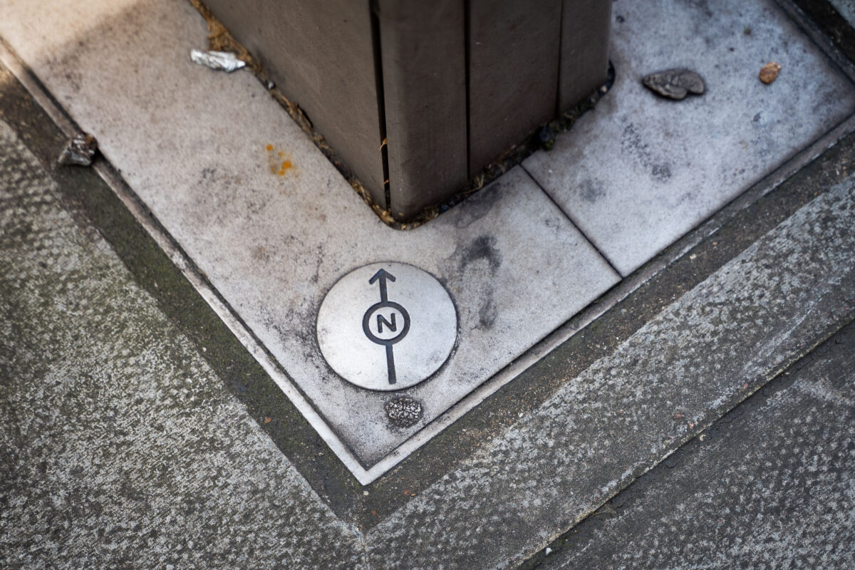 London Pavement North Alignment Marker