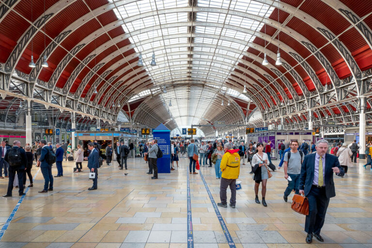 Paddington Train Station in London 1 Victoria station, also known as London Victoria, is a central London railway terminus and connected London Underground station in Victoria, in the City of Westminster, managed by Network Rail. Named after the nearby Victoria Street (not the Queen), the main line station is a terminus of the Brighton main line to Gatwick Airport and Brighton and the Chatham main line to Ramsgate and Dover via Chatham. From the main lines, trains can connect to the Catford Loop Line, Dartford Loop Line, and the Oxted line to East Grinstead and Uckfield. Southern operates most commuter and regional services to south London, Sussex and parts of east Surrey, while Southeastern operates trains to south east London and Kent. Gatwick Express trains run direct to Gatwick. The Underground station is on the Circle and District lines between Sloane Square and St. James's Park, and the Victoria line between Pimlico and Green Park. The area around the station is an important interchange for other forms of transport: a local bus station is in the forecourt and Victoria Coach Station is nearby.