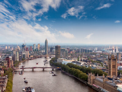 River Thames and Palace of Westminster, London