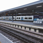 A ThamesLink train at the London Bridge station in April 2019.