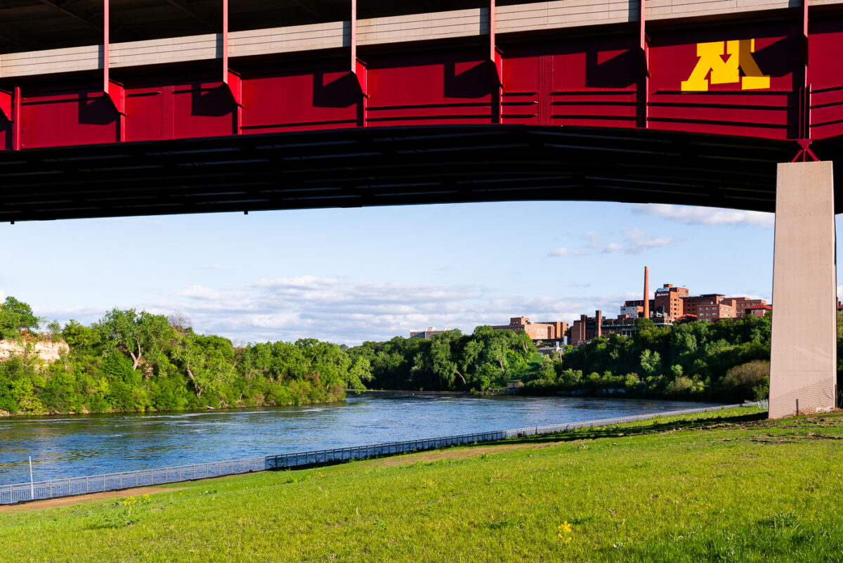 Bridge at University of Minnesota in Minneapolis 2019