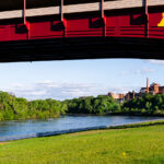 Bridge over the Mississippi on the camous of the University of Minnesota, Twin Cities.