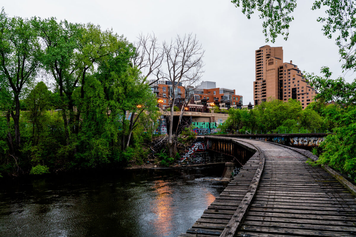 Abandoned Railroad Bridge, Nicollet Island, Minneapolis