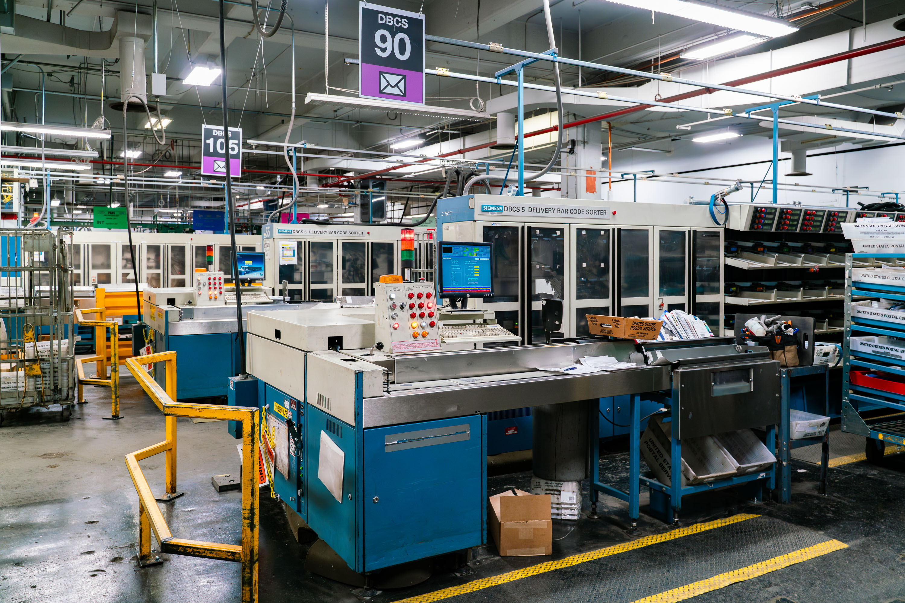 Dbcs Rack Usps USPS Siemens DBCS Mail Sorter — May 19, 2019 | Chad Davis Photography