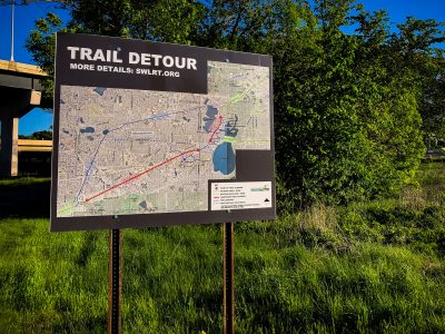 Southwest LRT Trail Detour Sign, Minneapolis