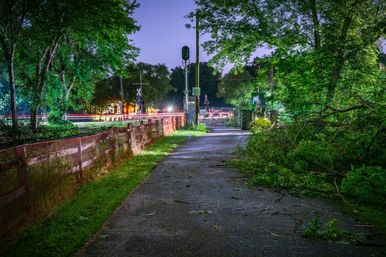 Burnham Trail during Light Rail construction June 2019 1 Burnham Trail during Light Rail construction June 2019