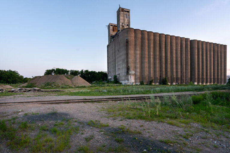 Archer Daniels-Midland Delmar Elevator No 7 1 The long abandoned massive concrete Archer-Daniels-Midland Delmar Elevator No. 7 in Minneapolis.