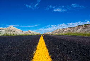 Highway 44 in Scenic, South Dakota.
