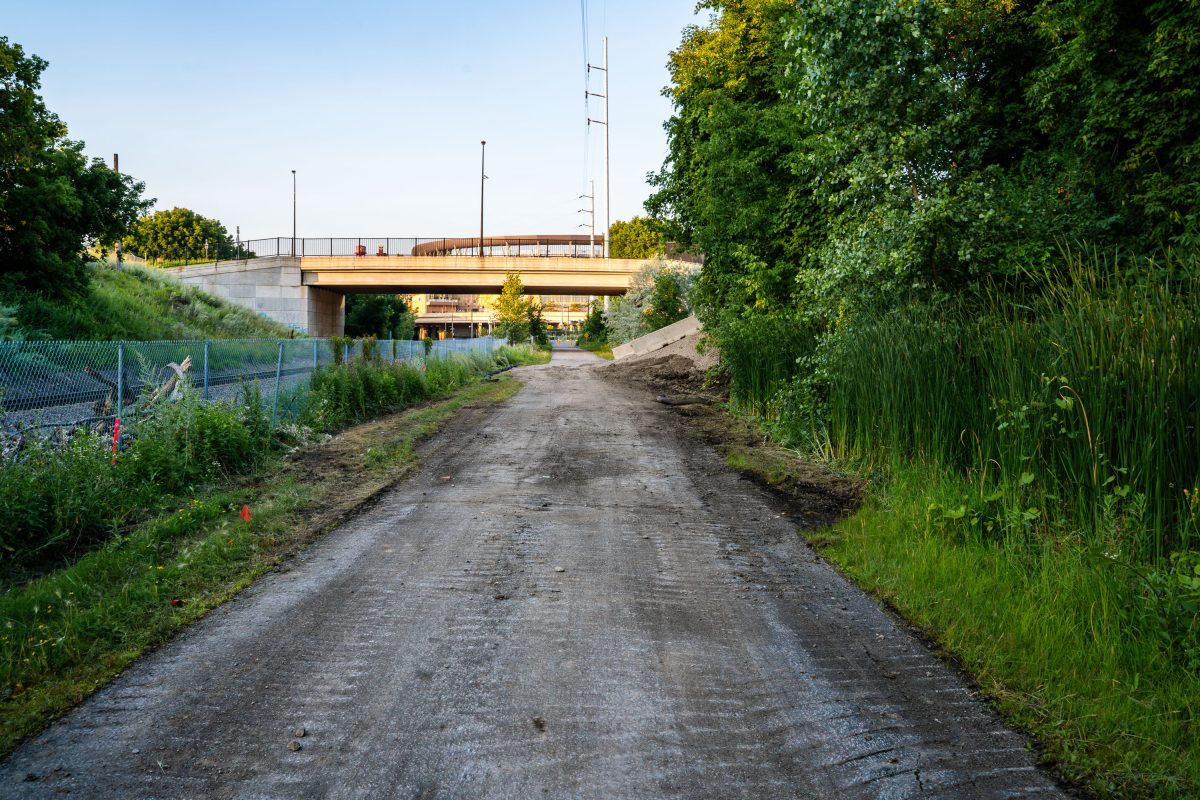 Cedar Lake Trail Ripped Up, Metro Transit Light Rail Construction