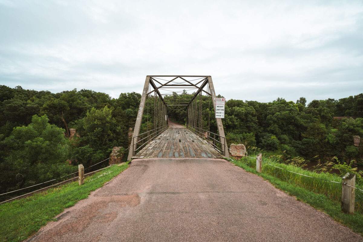 Garretson Truss Bridge Over Split Rock Creek, South Dakota