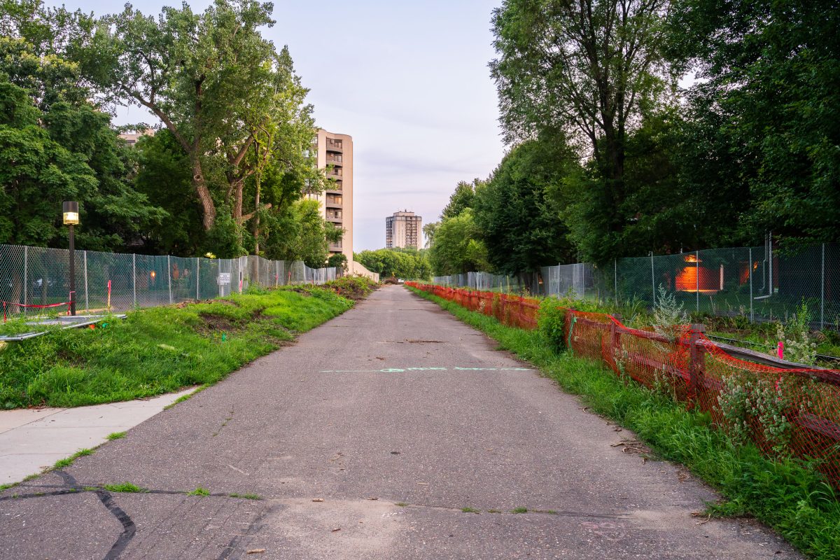 Kenilworth Trail Construction in July 2019