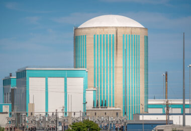 Located in Kewaunee, Wiscomnsin, the plant is in the middle of a 50 year decomissioning process.