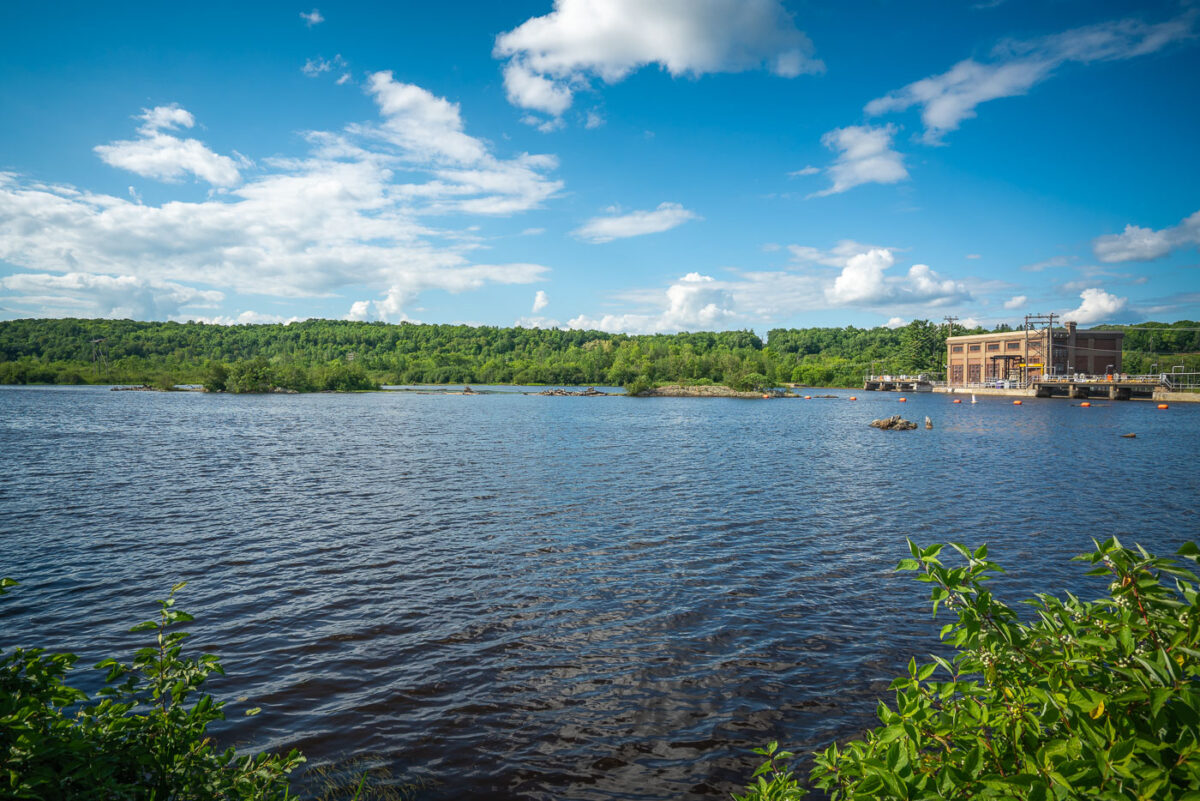 The Knife Falls Dam in Cloquet, MN. The hydro plant produces an output of 2.4-megawatts.