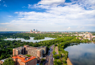Lake of the Isles and Bde Maka Ska in Minneapolis.