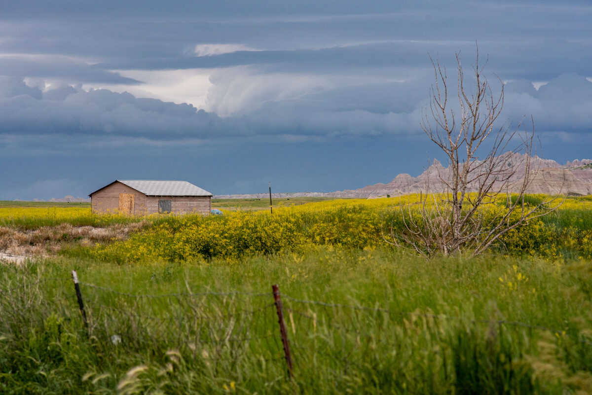 Prairie Storm Over the Badlands