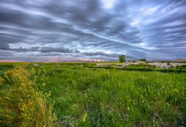 Amazing storm clouds rolling into Interior, South Dakota at our camp site near the Badlands National Park. It seems every year we get at least one really great thunderstorm when camping.