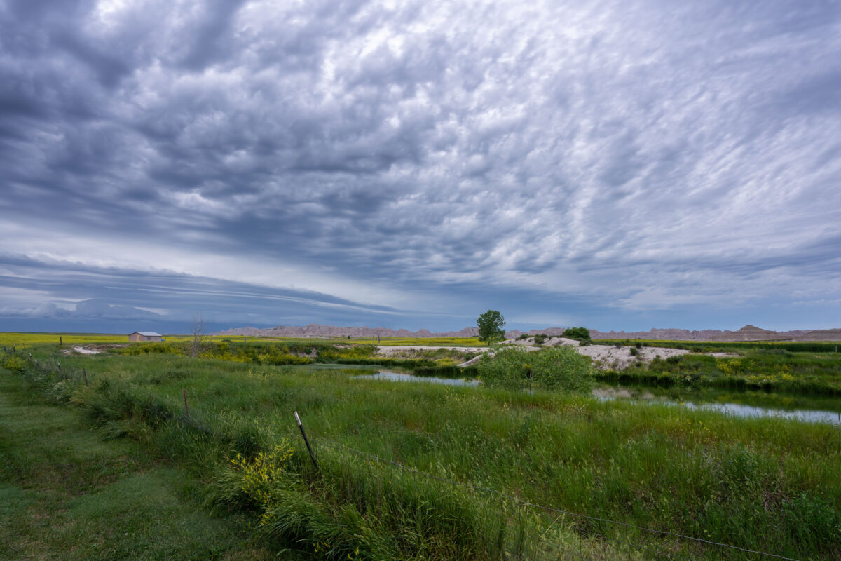 Storm Clouds Over Badlands National Park, South Dakota
