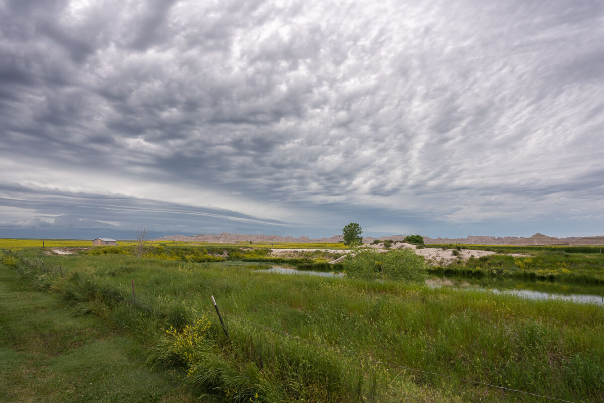 Storm Front Over Interior, South Dakota