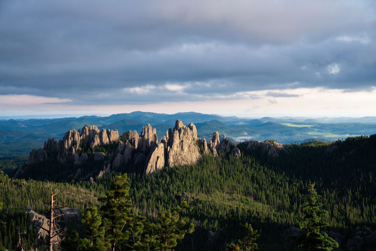 The Needles at Sunset, Custer State Park, South Dakota