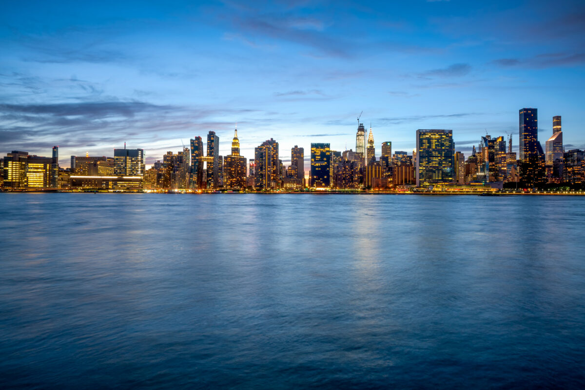 Manhattan Skyline from Long Island City at Dusk