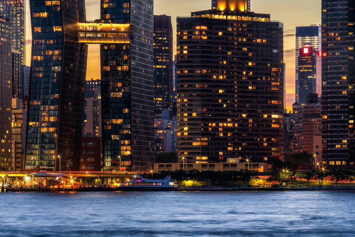 Manhattan as seen from across the East River.
