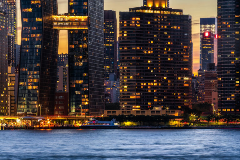 East River and Manhattan Blue Hour 2 Manhattan as seen from across the East River.