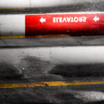 Reflection in a Minneapolis parking garage.