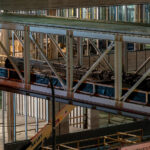 Skyway under construction in downtown Minneapolis.