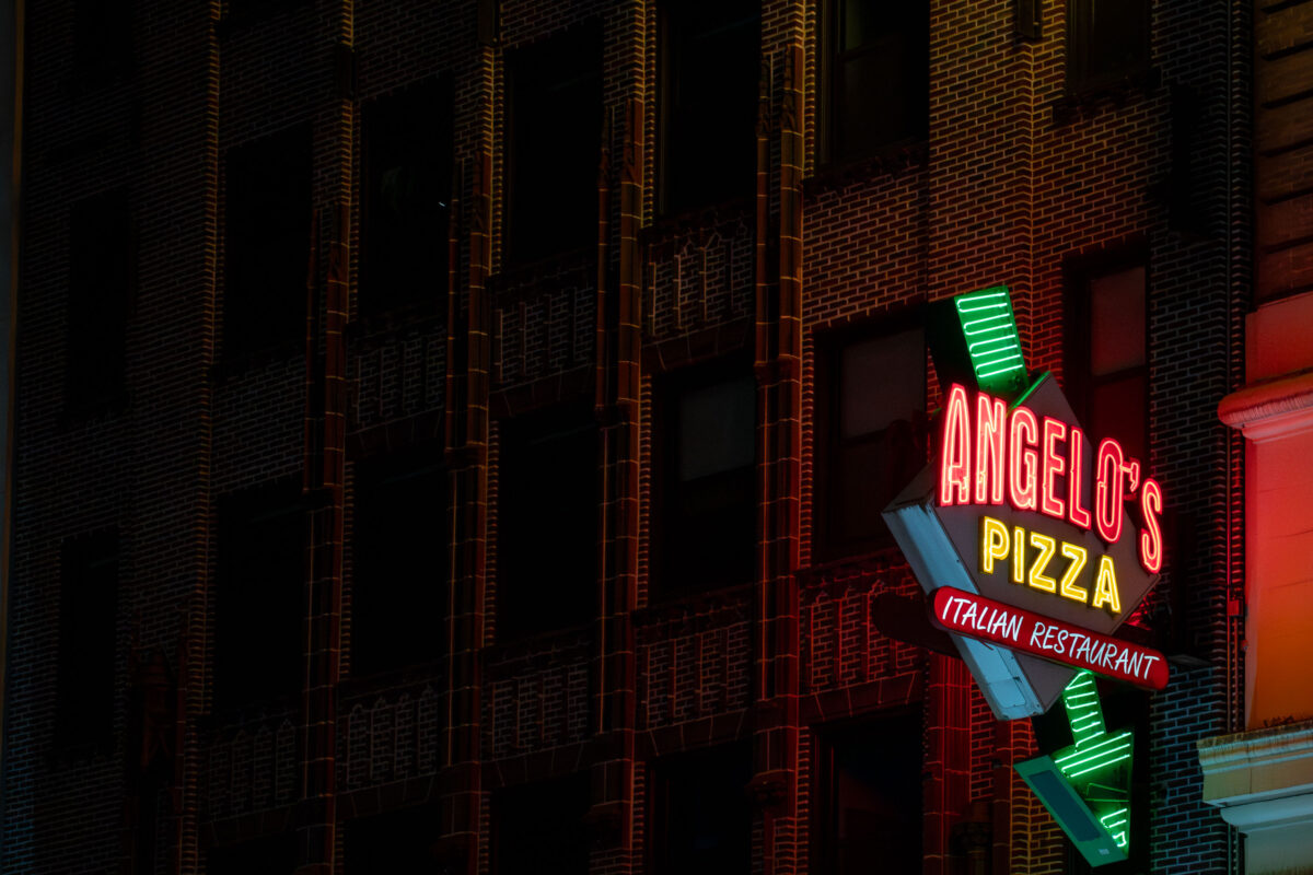 Angelo’s Pizza Neon Sign, Midtown Manhattan