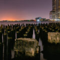 East River from Manhattan New York City.