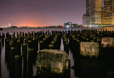 East River from Manhattan New York City.