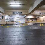 A multilevel parking garage in downtown Minneapolis.