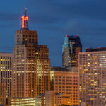The First National Bank Building shown in Downtown Minneapolis.