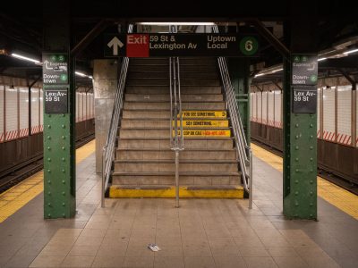 Exit Stairs at the Lexington Ave-59 St Subway Station