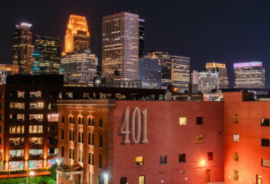 The Downtown Minneapolis Skyline as seen from the North Loop.