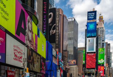 Broadway and 45th in Times Square, New York City