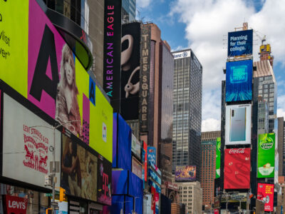Times Square Billboards at 45th Street, Manhattan