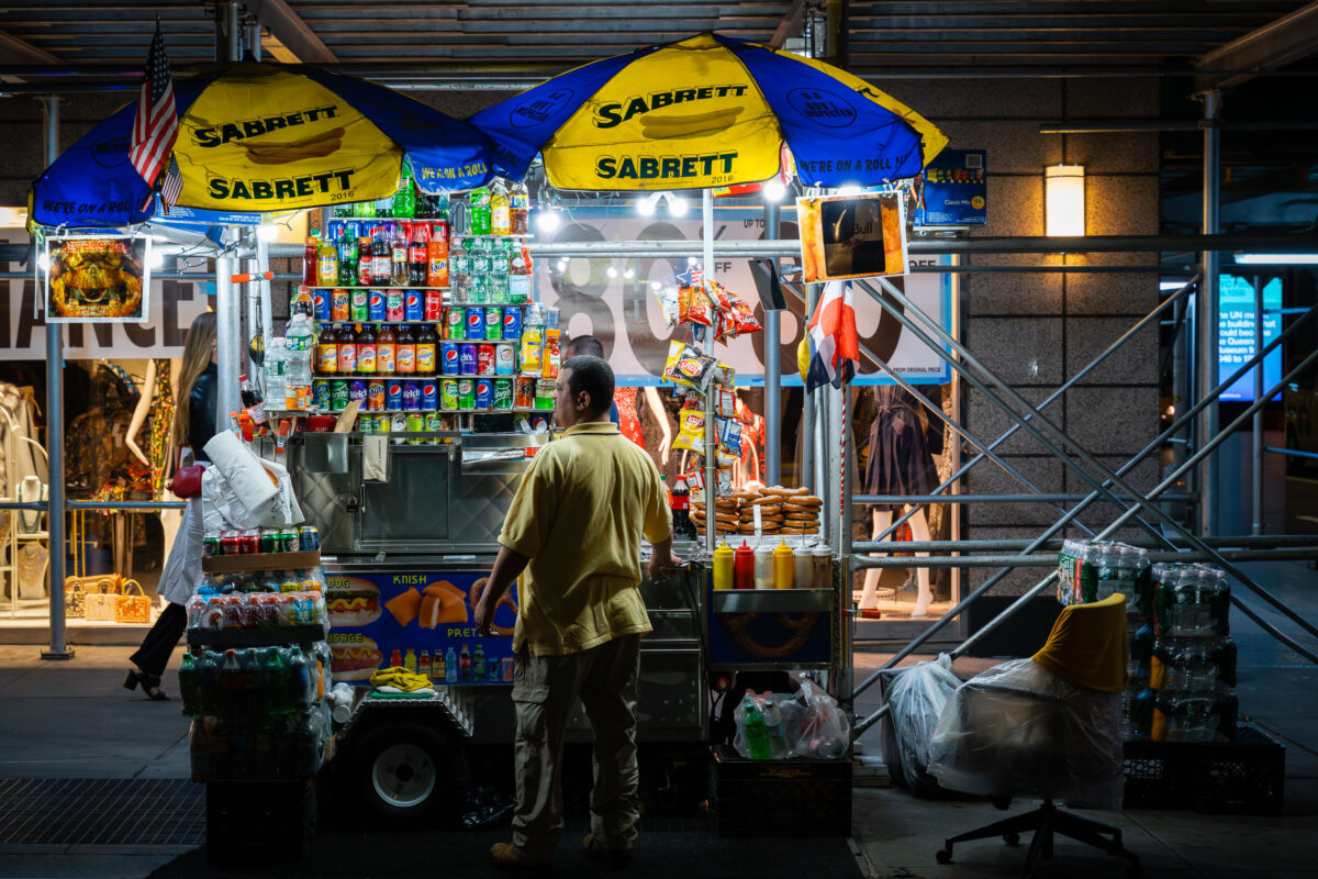 Sabrett Hot Dog Cart, New York City