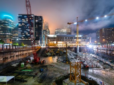 Night Excavation at the RBC Gateway Construction Site