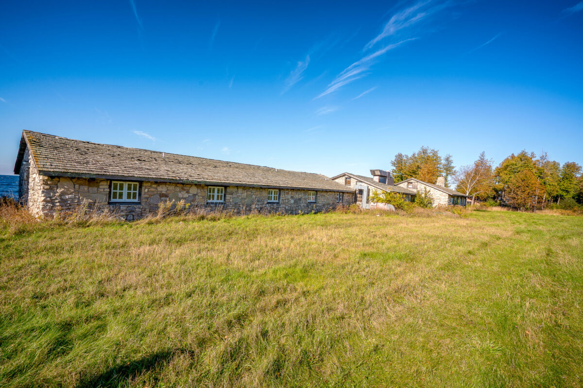 Abandoned Chateau Hutter on the Shore of Sturgeon Bay