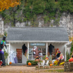 Dippy's Ice Cream in Fish Creek during Halloween in Door County, WI.
