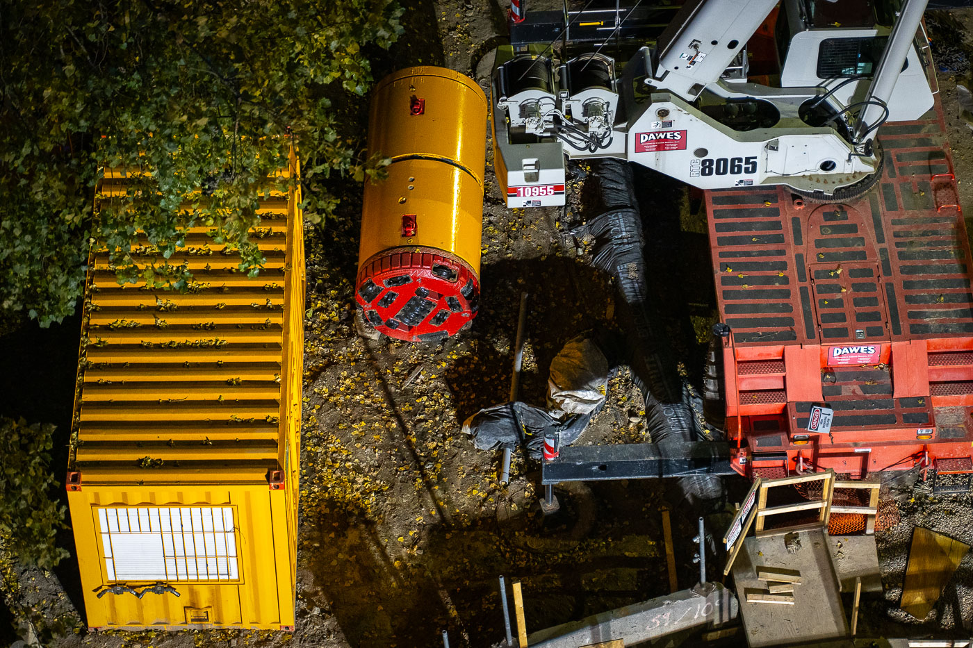 Tunnel Boring Machine at Mississippi River Project